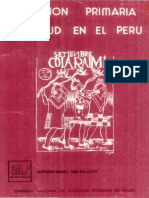 Atención Primaria de Salud en El Perú Minsa 1981