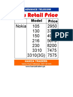 Advance Telecom Nokia Mobile Prices List Hamza Traders