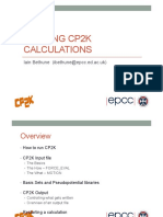 Running cp2k Calculations PDF