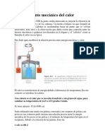 El Equivalente Mecánico Del Calor
