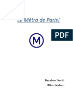 Proiect Franceza "Le Métro de Paris"