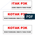 KOTAK P3K RSUD PANGLIMA SEBAYA