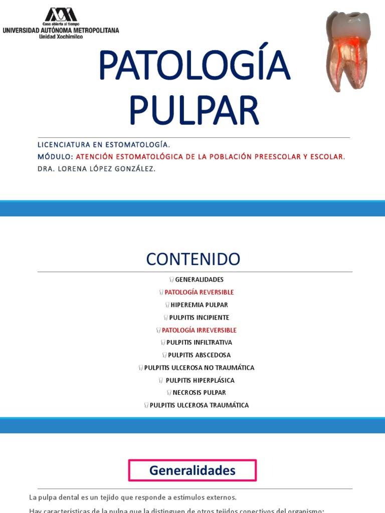 Patologia Pulpar PDF Inflamación Inmunología