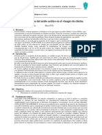 Determinación Del Ácido Acético en El Vinagre de Chicha