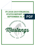 Cash surplus is $38,480,148 for Strongsville City School District (SCSD) as of Sept. 30th, 2018 without passage of another school tax levy