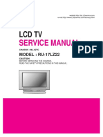 LG LCD RU-17LZ22 Service Manual