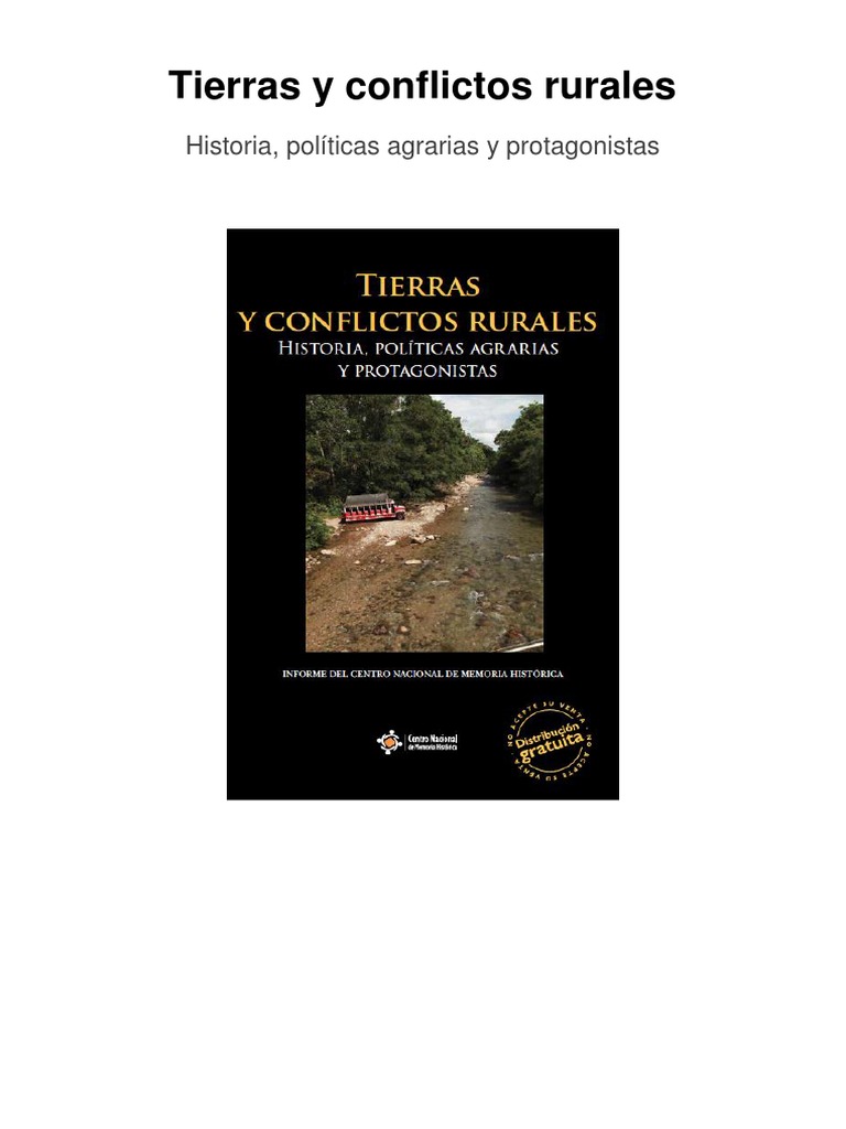 Tierras y Conflictos Rurales - Historia, Políticas Agrarias y ...