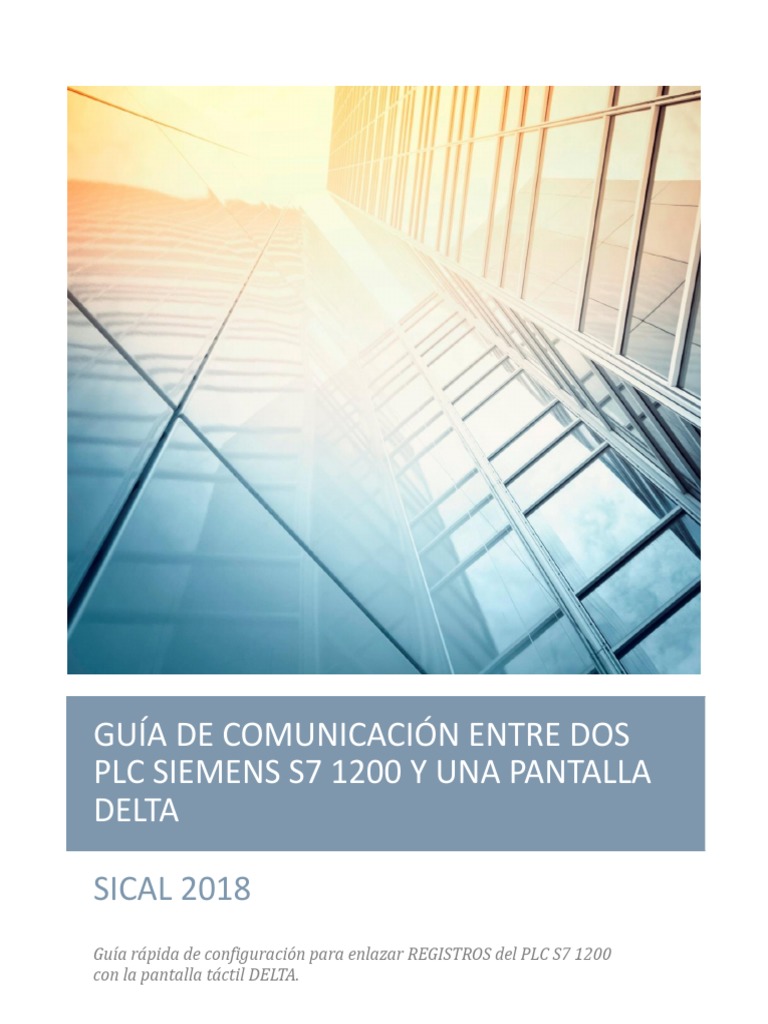 Guia Comunicación 2 PLC S7-1200 Con Pantalla Delta | PDF