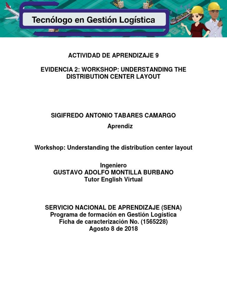 Evidencia 2 Workshop Understanding The Distribution Center Layout V2 ...