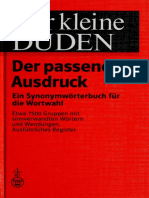 Der Kleine Duden - Der Passende Ausdruck