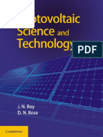 Photovoltaic Science and Technology J.N.rose D.N.bose