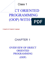 Object Oriented Programming (Oop) With CPP: Class 1