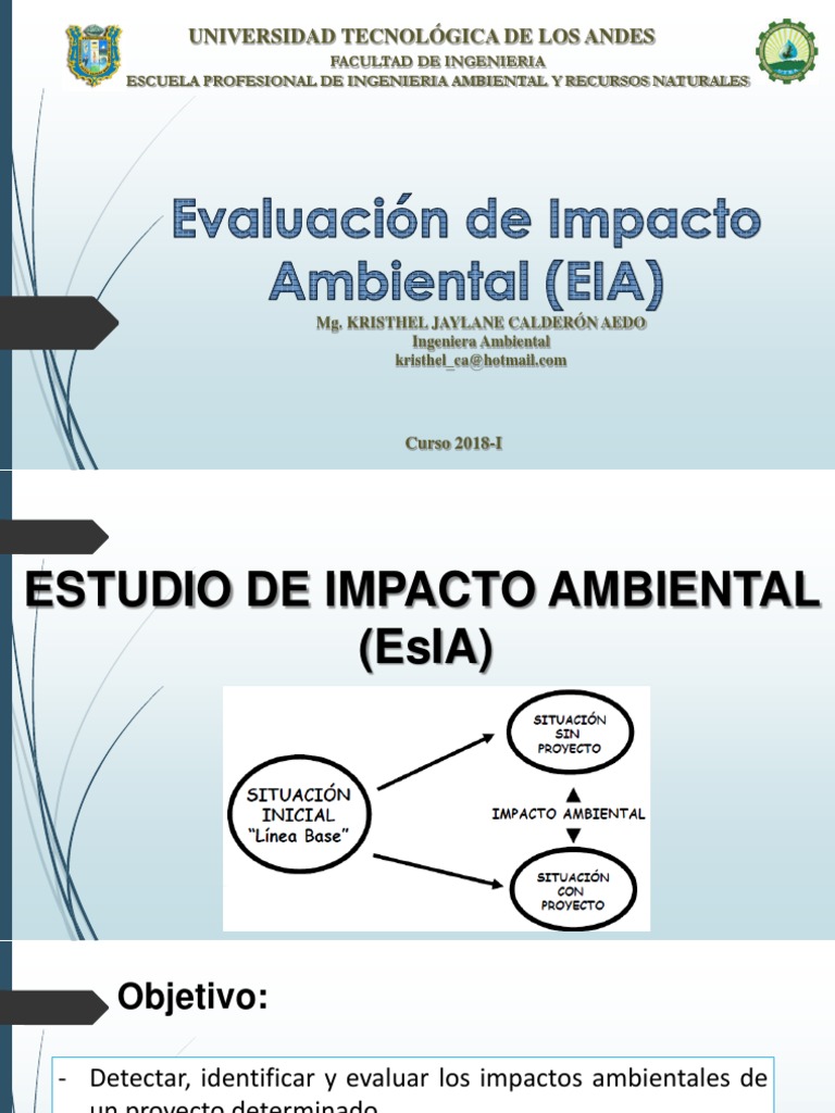 Clase EIA | PDF | Evaluación de impacto ambiental | Matriz (Matemáticas)