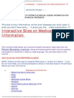 Interactive Sites On Medical Information