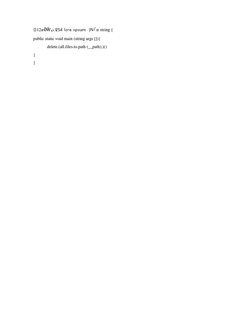 Java Code to Delete Files by Path | PDF