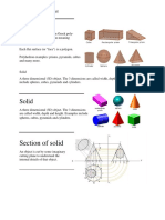 Polyhedron: Section of Solid