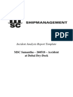 MSC Samantha - Incident Analysis Report