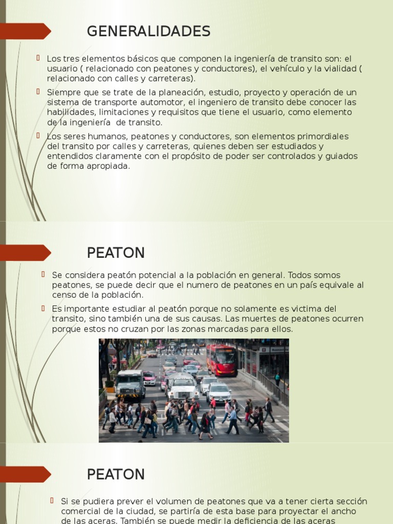 Transito Pdf Peatonal Ingeniería