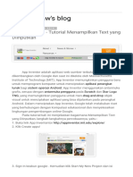 App Inventor Tutorial Menampilkan Text - HTML PDF