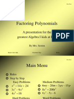 Factoring Polynomials Guide
