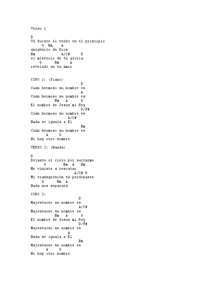 Cuan Hermoso Es Su Nombre PDF Religión y creencia