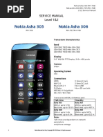 Nokia Asha 305 RM 766 306 RM 767 RM 768 Service Manual 12 v1 0 PDF