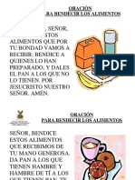 Bendicion de Los Alimentos PDF