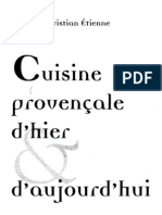 Cuisine Provencale D'hier Et d'Aujourd'Hui (Etienne)