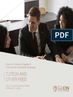 Master’s Degree Switzerland London 2019 Tuition Fees