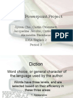 Diction in Creative Writing PowerPoint Presentation