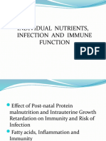 Individual Nutrients, Infection and Immune Function
