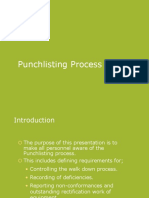 Punchlist Process