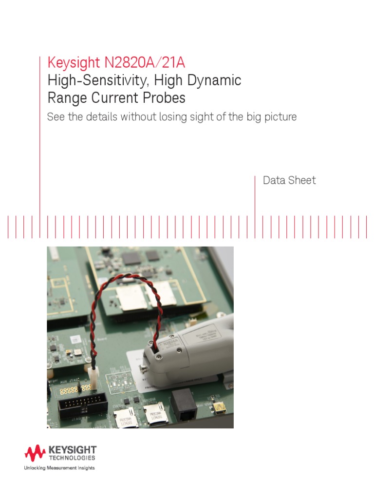 HighSensitivity, High Dynamic Range Current Probes Keysight N2820A