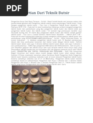 Contoh Kerajinan  Teknik Butsir Kumpulan Montase Kolase 