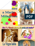 Oraciones a Mª Milagrosa . EP, ESO(Del 21 a 27 Nov.)