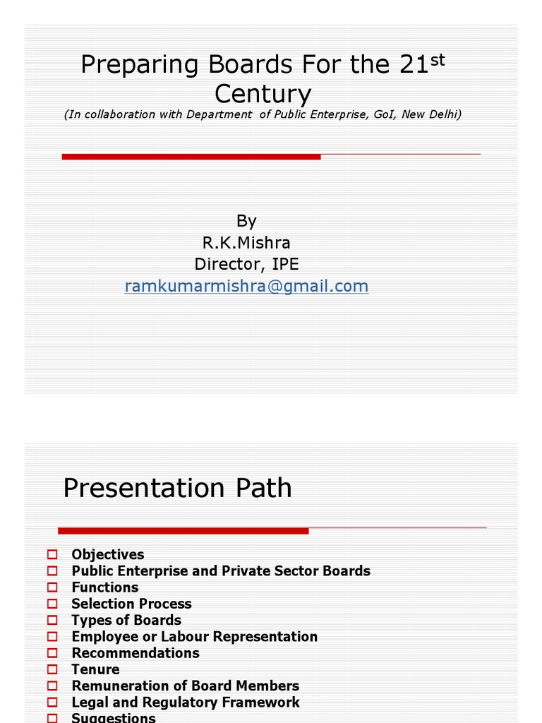 Preparing Boards Paper 1 | PDF | Board Of Directors | Chief Executive ...