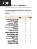 Sample Items The Multifactor Leadership Questionnaire (MLQ) Form 5X ...