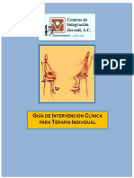 Guía de Intervención Clínica para Terapia Individual