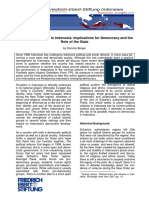 Communal Violence in Indonesia - Implications For Democracy and The Role of The State - Dominic Berger