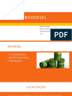 Primeira Apresentação de Biodiesel