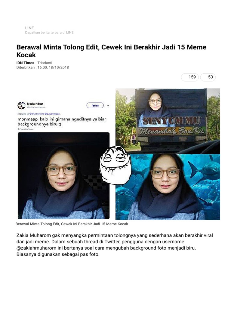 Berawal Minta Tolong Edit