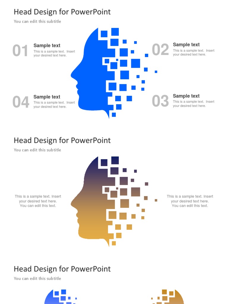 Head Design For Powerpoint: You Can Edit This Subtitle | PDF