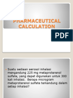 Pharmaceutical Calculation