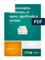 Los Conceptos Fundantes, El Signo, Significado y Sentido