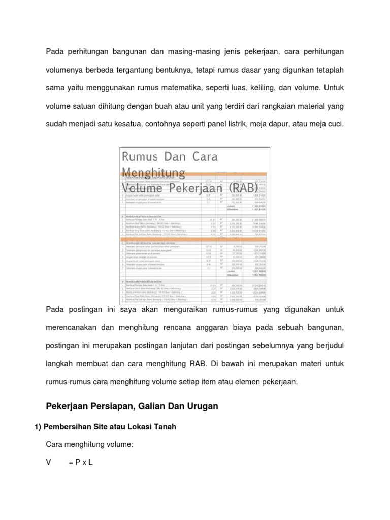 Rumus Rumus Rab | PDF