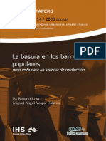 SINPA 14 Rosa (2000) La Basura en Los Barrios Populares PDF