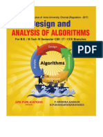 Design and Analysis of Algorithms For R-2017 by Krishna Sankar P., Shangaranarayanee N.P.