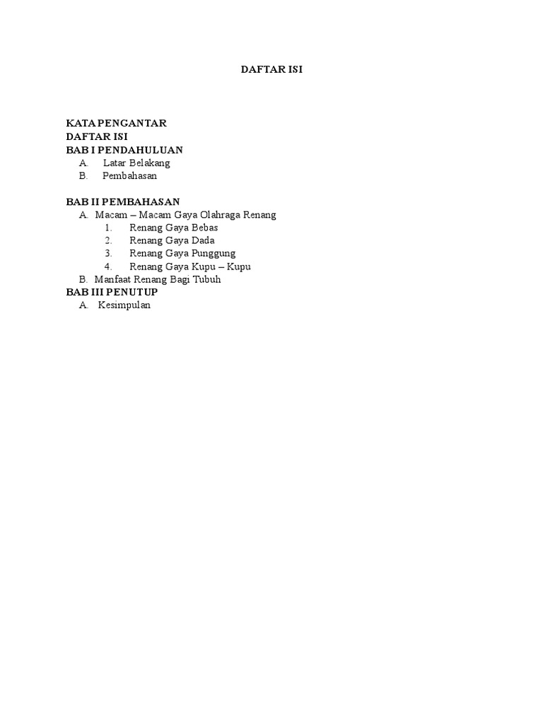 Makalah Renang