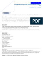 Basic Electronics: Includes Solved Problems & MCQS, 1/E: Book Information Sheet Book Information Sheet