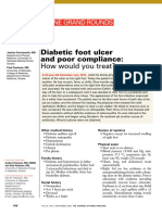 Diabetic Foot Ulcer and Poor Compliance How Would You Treat